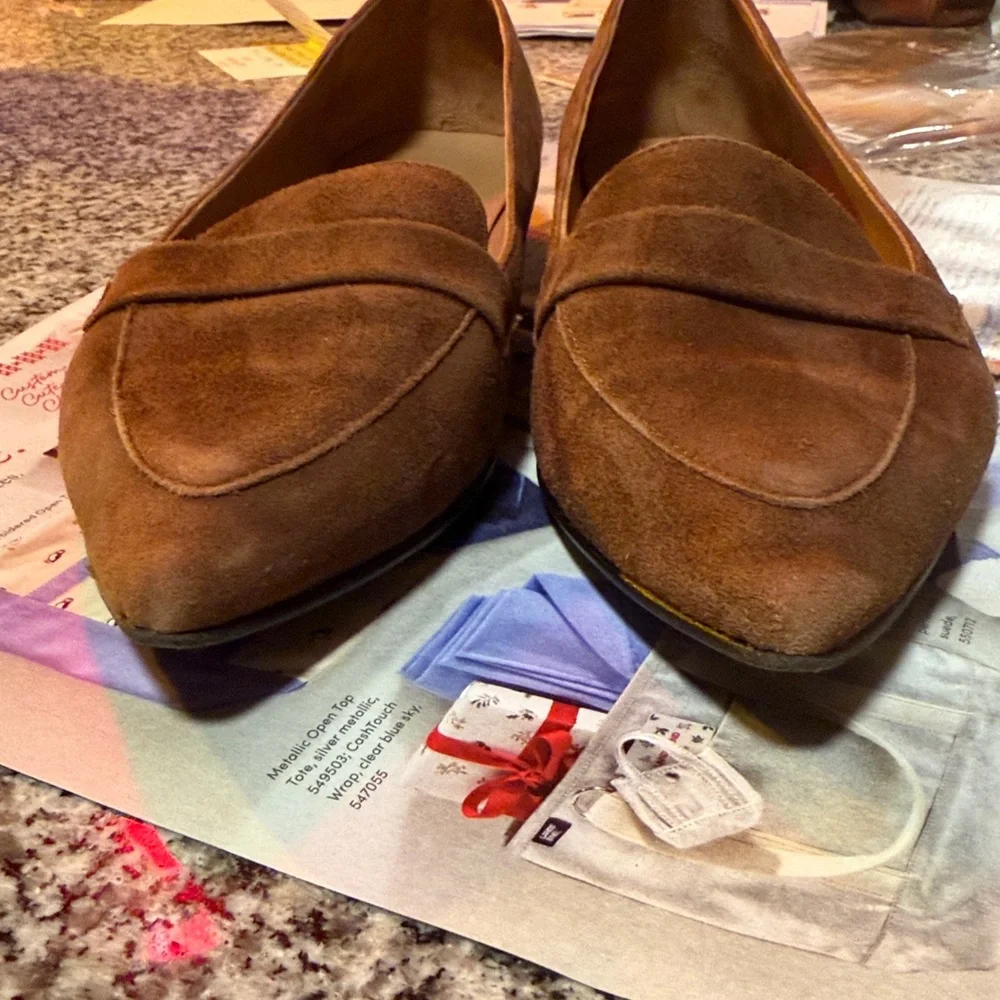 🎭 Flattered 🎭 Alexandra Suede Loafers - Picture 6 of 9